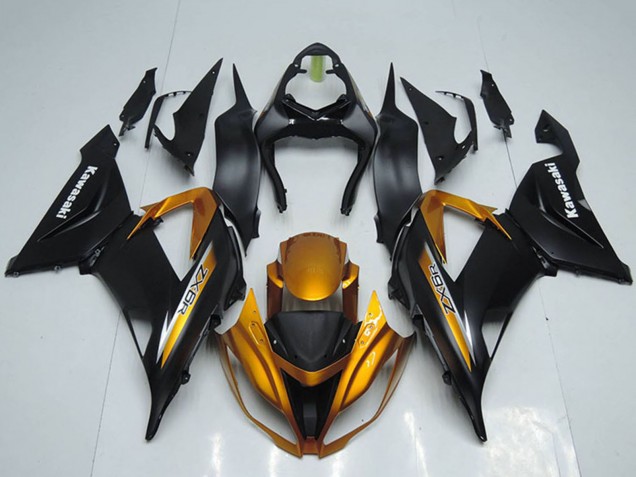 Matt Schwarz Orange 2013-2018 Kawasaki ZX6R Motorrad Verkleidung