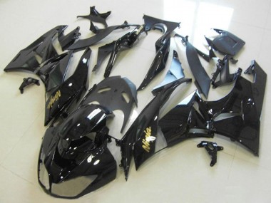 Glänzendes Schwarz Gold Ninja 2013-2018 Kawasaki ZX6R Motorrad Verkleidung