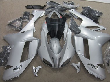 Silber 2007-2008 Kawasaki ZX6R Motorrad Verkleidung