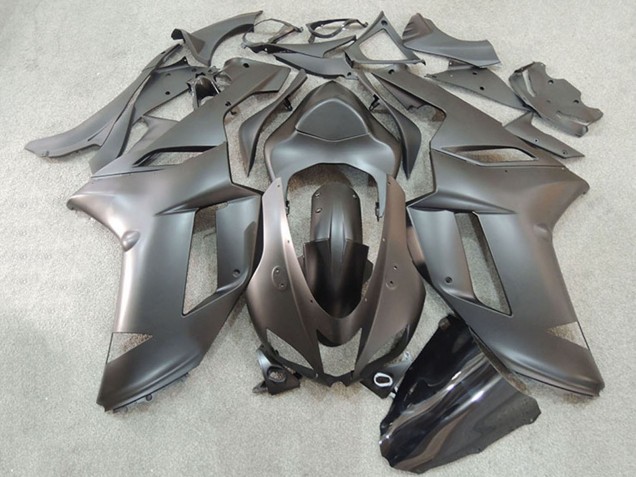 Schwarz 2007-2008 Kawasaki ZX6R Motorrad Verkleidung