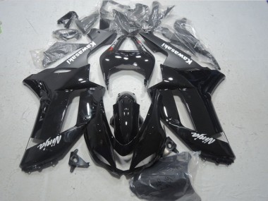 Glänzendes Schwarz Matt Schwarz Weiß Rot Aufkleber 2007-2008 Kawasaki ZX6R Motorrad Verkleidung