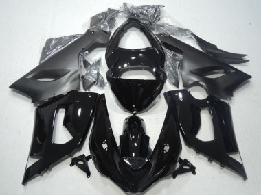 Glänzendes Schwarz Matt Schwarz 2005-2006 Kawasaki ZX6R Motorrad Verkleidung