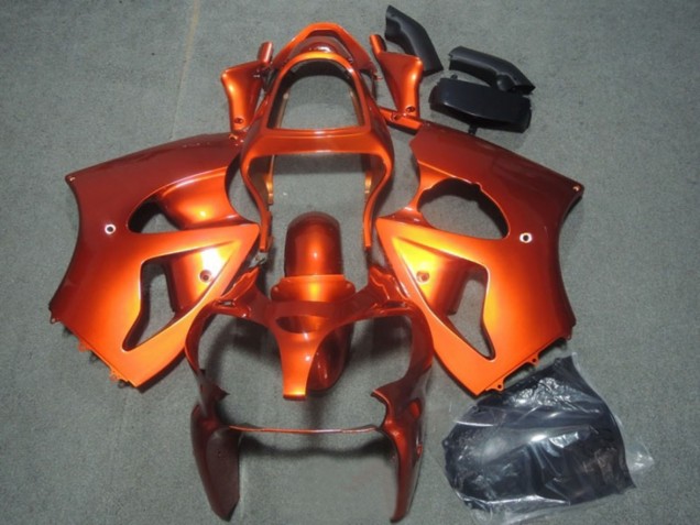 Orange 2000-2002 Kawasaki ZX6R Motorrad Verkleidung