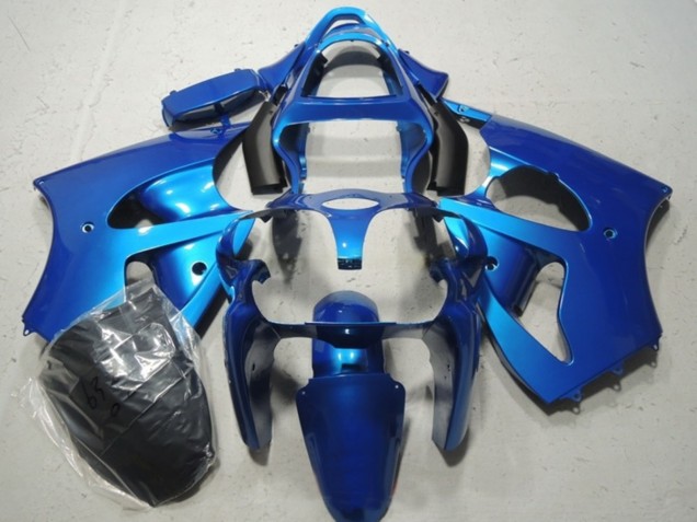 Blau 2000-2002 Kawasaki ZX6R Motorrad Verkleidung