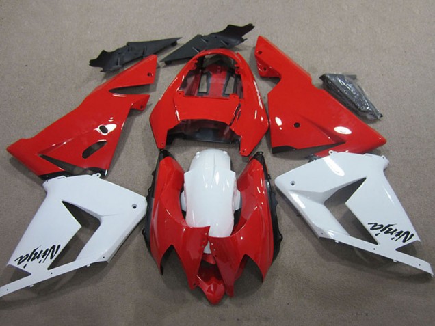 Rot Weiß Ninja 2004-2005 Kawasaki ZX10R Motorrad Verkleidung