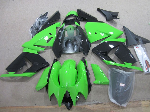 Schwarz Grün 2004-2005 Kawasaki ZX10R Motorrad Verkleidung