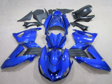 Blau 2006-2011 Kawasaki ZX14R ZZR1400 Motorrad Verkleidung