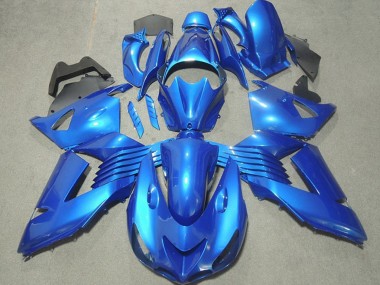 Blau 2006-2011 Kawasaki ZX14R ZZR1400 Motorrad Verkleidung