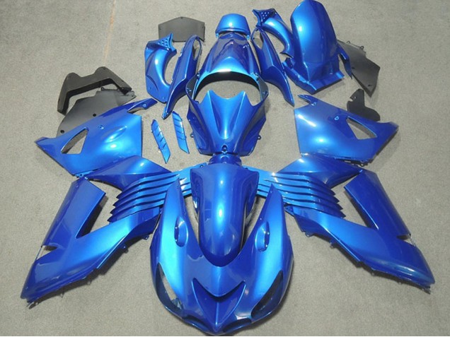 Blau 2006-2011 Kawasaki ZX14R ZZR1400 Motorrad Verkleidung