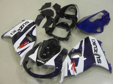 Glänzendes Schwarz Weiß Blau Rot 1998-2003 Suzuki TL1000R Motorrad Verkleidung