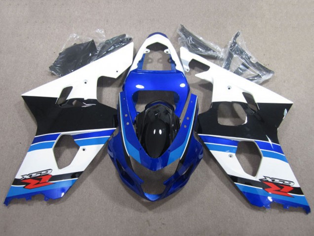 Weiß Blau Schwarz Rot 2004-2005 Suzuki GSXR 600 Motorrad Verkleidung