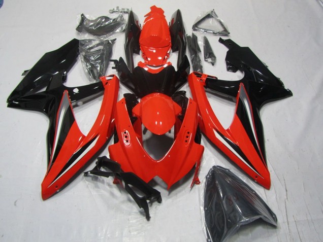 Rot Schwarz 2008-2010 Suzuki GSXR 600 Motorrad Verkleidung