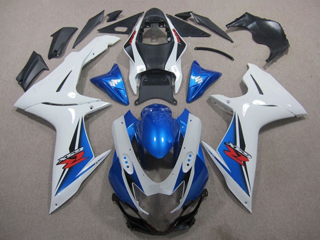 Weiß Blau Schwarz Rot 2011-2024 Suzuki GSXR 600 Motorrad Verkleidung