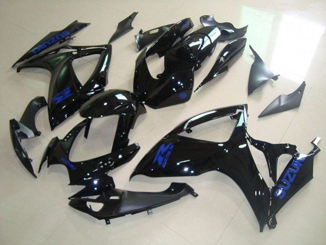 Glänzendes Schwarz Blau Aufkleber 2006-2007 Suzuki GSXR 750 Motorrad Verkleidung