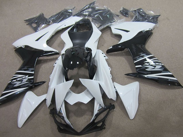 Weiß Schwarz 2011-2024 Suzuki GSXR 750 Motorrad Verkleidung