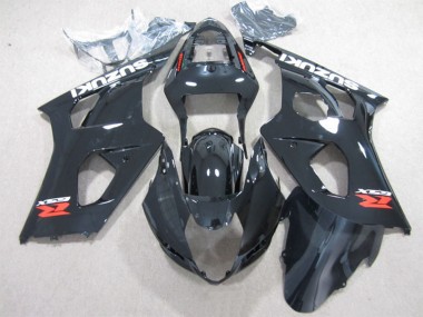 Glänzendes Schwarz 2003-2004 Suzuki GSXR 1000 Motorrad Verkleidung