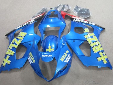 Blau Gelb Schwarz Rizla 2003-2004 Suzuki GSXR 1000 Motorrad Verkleidung