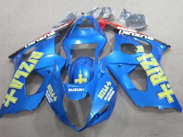 Blau Gelb Schwarz Rizla 2003-2004 Suzuki GSXR 1000 Motorrad Verkleidung