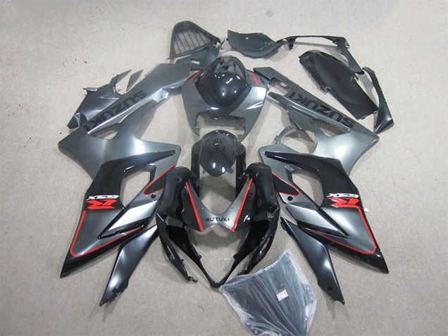 Schwarz Grau Rot 2005-2006 Suzuki GSXR 1000 Motorrad Verkleidung Kit