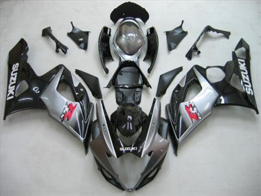 Glänzendes Schwarz Silber Rot 2005-2006 Suzuki GSXR 1000 Motorrad Verkleidung Kit