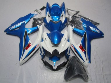 Weiß Blau Rot 2007-2008 Suzuki GSXR 1000 Motorrad Verkleidung