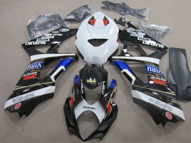 Weiß Blau Rot Schwarz 2007-2008 Suzuki GSXR 1000 Motorrad Verkleidung