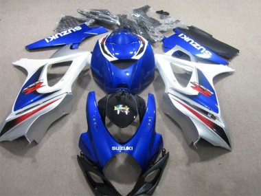 Weiß Blau Schwarz Rot 2007-2008 Suzuki GSXR 1000 Motorrad Verkleidung