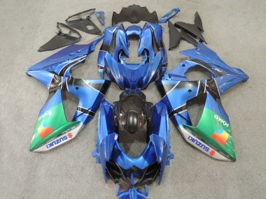 Blau Grün JOMO 2009-2016 Suzuki GSXR 1000 Motorrad Verkleidung