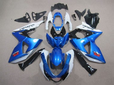 Weiß Blau Schwarz 2009-2016 Suzuki GSXR 1000 Motorrad Verkleidungen Kit