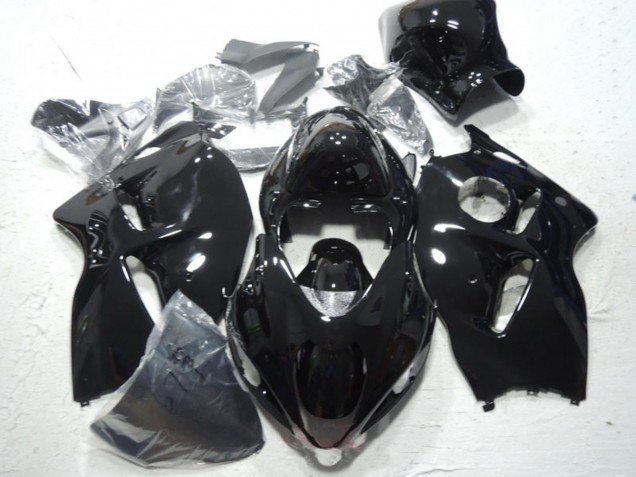 Glänzendes Schwarz 1996-2007 Suzuki GSXR 1300 Hayabusa Motorrad Verkleidung