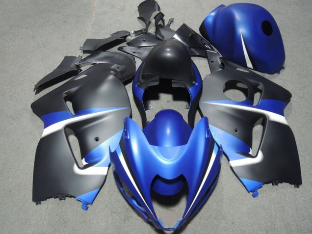 Blau Weiß Matt Schwarz 1996-2007 Suzuki GSXR 1300 Hayabusa Motorrad Verkleidung