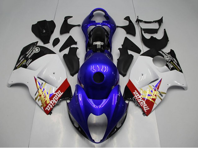 Blau Weiß 1996-2007 Suzuki GSXR 1300 Hayabusa Motorrad Verkleidung