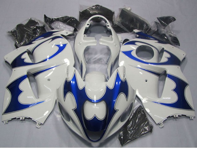 Weiß Blau 1996-2007 Suzuki GSXR 1300 Hayabusa Motorrad Verkleidung Kit