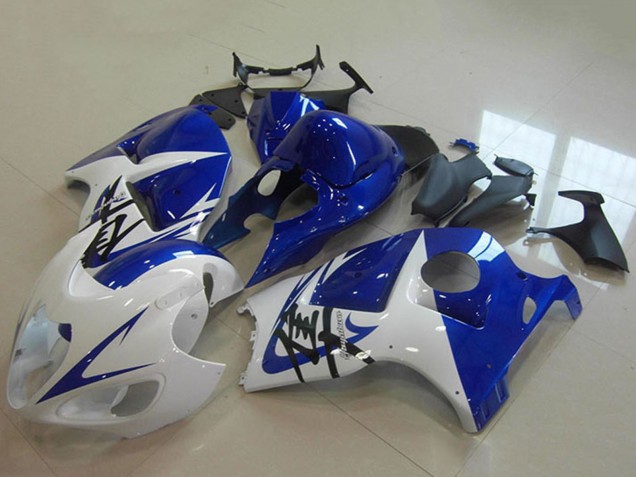 Weiß Blau 1996-2007 Suzuki GSXR 1300 Hayabusa Motorrad Verkleidung