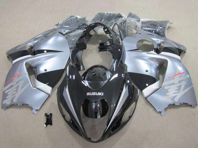 Matt Schwarz Silber 1996-2007 Suzuki GSXR 1300 Hayabusa Motorrad Verkleidung