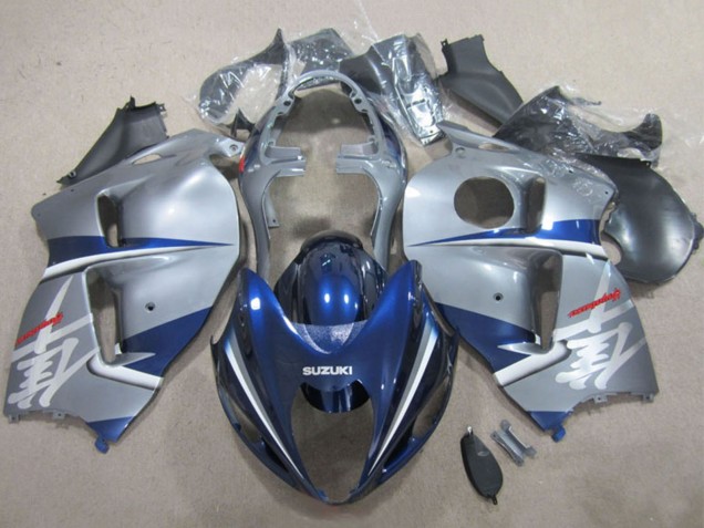 Silber Blau 1996-2007 Suzuki GSXR 1300 Hayabusa Motorrad Verkleidung