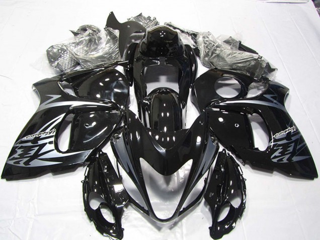 Glänzendes Schwarz Silber 2008-2020 Suzuki GSXR 1300 Hayabusa Motorrad Verkleidung
