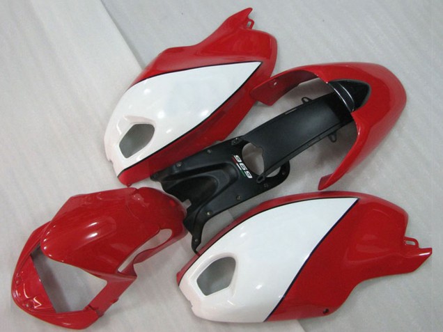 Weiß Rot 2008-2012 Ducati Monster 696 Motorrad Verkleidung