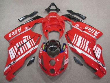 Rot Weiß Glänzendes Schwarz Alice Sundisk 2005-2006 Ducati 749 999 Motorrad Verkleidung