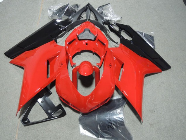 Rot Schwarz 2007-2014 Ducati 1098 Motorrad Verkleidung