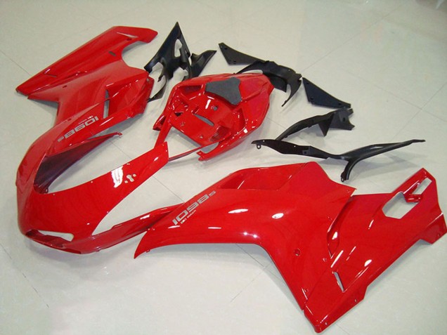 Rot 2007-2014 Ducati 1098 Motorrad Verkleidung Kit