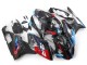 BMW S1000RR Motorrad Verkleidung 2015-2016 - Blau Rot Carbonfaser