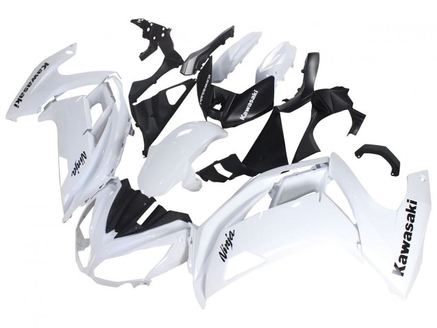 Kawasaki EX650 Motorrad Verkleidung 2012-2016 - Weiss Schwarz