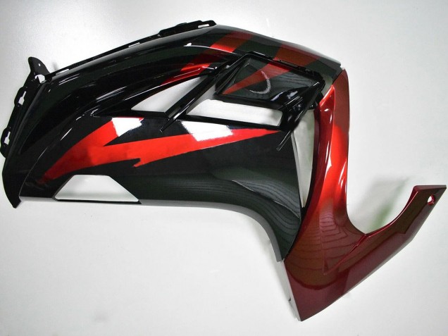 Kawasaki EX650 Motorrad Verkleidung 2012-2016 - Rot Glanzendes Schwarz