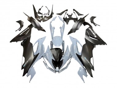 Kawasaki ZX6R Motorrad Verkleidung 2019-2022 - Grau Matt Schwarz