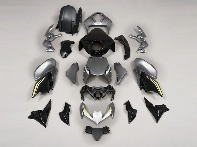 Kawasaki Z900 Motorrad Verkleidung 2020-2024 - Grau Schwarz