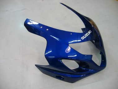 Suzuki GSXR 600/750 Motorrad Verkleidung 2004-2005 - Blau Grau Glanzendes Schwarz