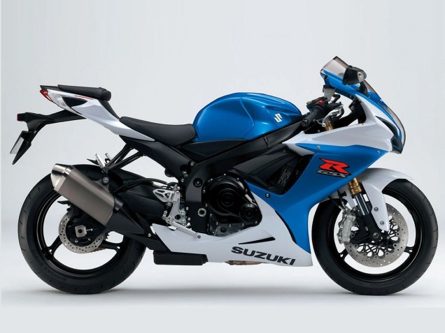 Suzuki GSXR 600/750 Motorrad Verkleidung 2011-2024 - Weiss Blau Schwarz Rot
