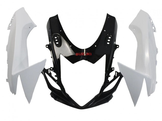 Suzuki GSXR 600/750 Motorrad Verkleidung 2011-2024 - Weiss Glanzendes Schwarz