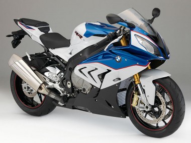 BMW S1000RR Motorrad Verkleidung 2015-2016 - Weiss Blau